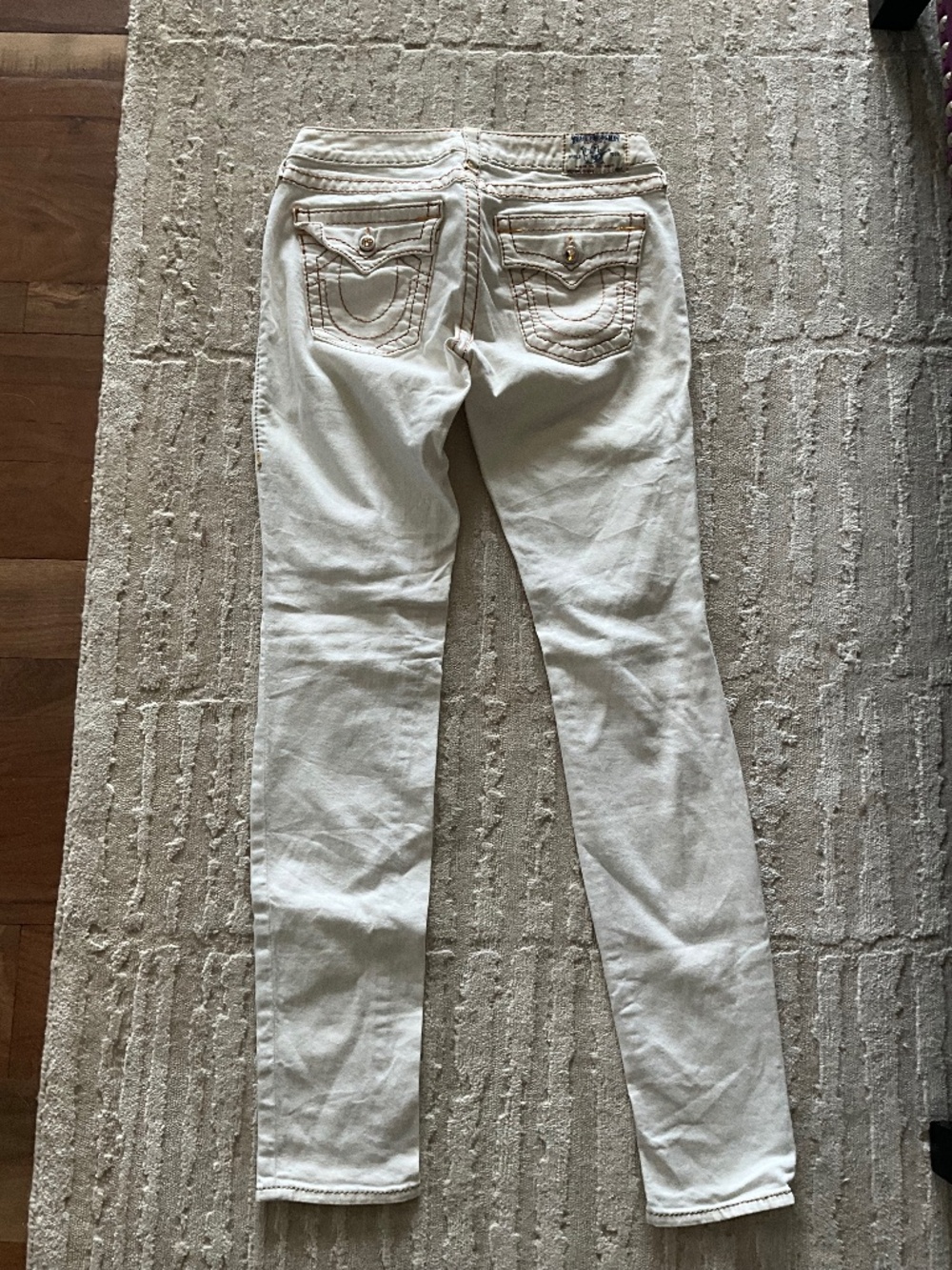 True religion white jeans